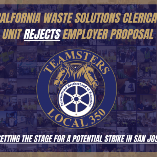 California Waste Solutions Clerical Unit Rejects Employer Proposal
