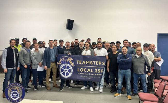 TEAMSTERS AT GREENWASTE OF PALO ALTO RATIFY FIRST CONTRACT