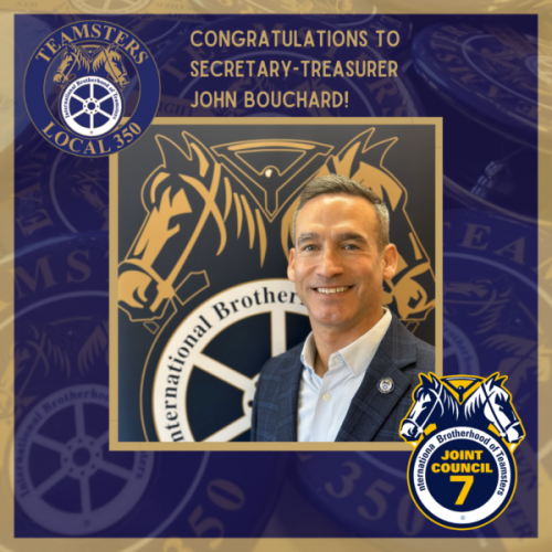 John Bouchard appointed as Secretary-Treasurer of Joint Council 7